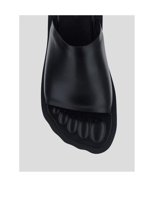 Balenciaga Black Logo Flip-Flops for men