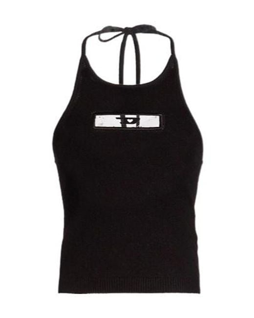 DIESEL Black Halter Top