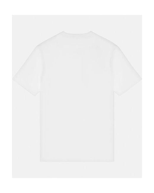 Versace White Logo-Print Short-Sleeved T-Shirt for men