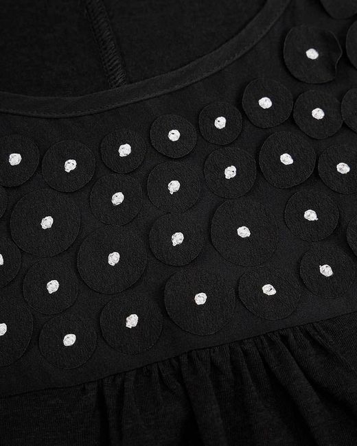 Weekend by Maxmara Black Round-Necked Sleeveless Dress