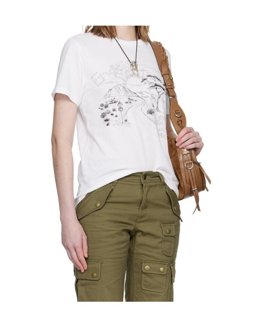 Isabel Marant Multicolor Zewel Crew Neck T-Shirt