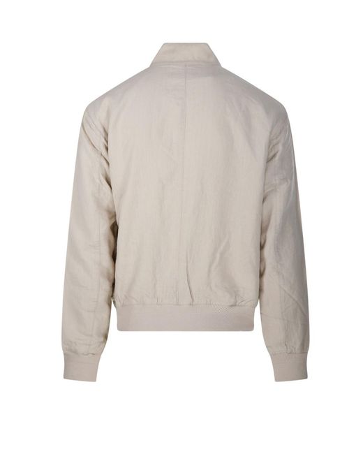 Polo Ralph Lauren Gray Stand-Collar Windbreaker Jacket for men