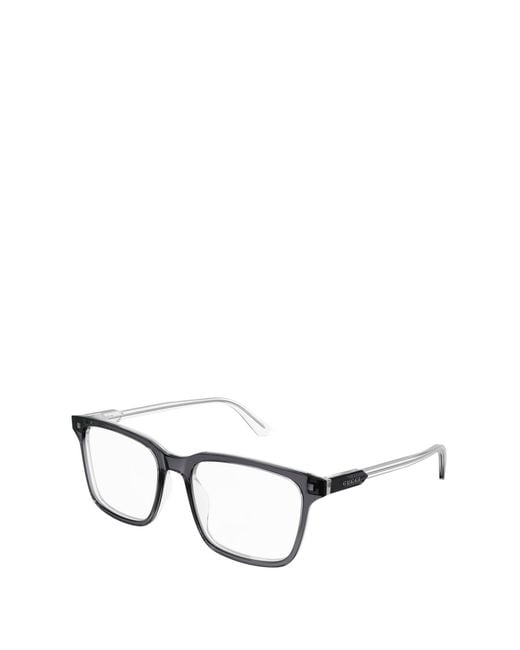 Gucci Black Eyewear Square Frame Glasses for men