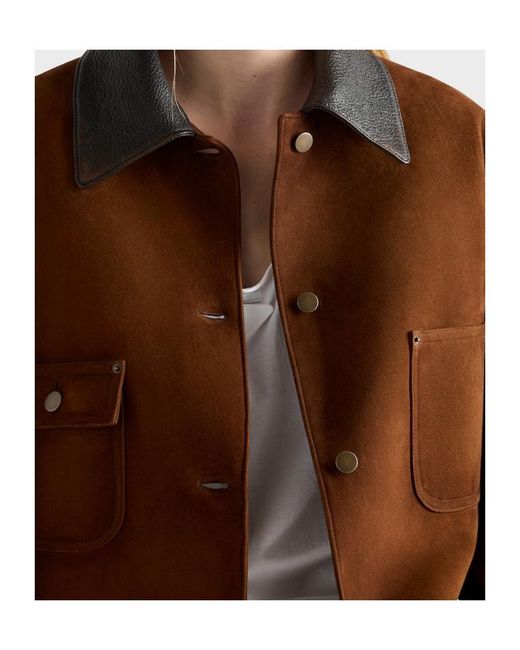 Prada Brown Long-Sleeved Button-Up Jacket
