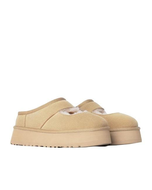 Ugg Natural Bea Cut-Out Detailed Slip-On Slippers