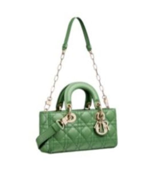 Dior Green Small Lady D-Joy Bag