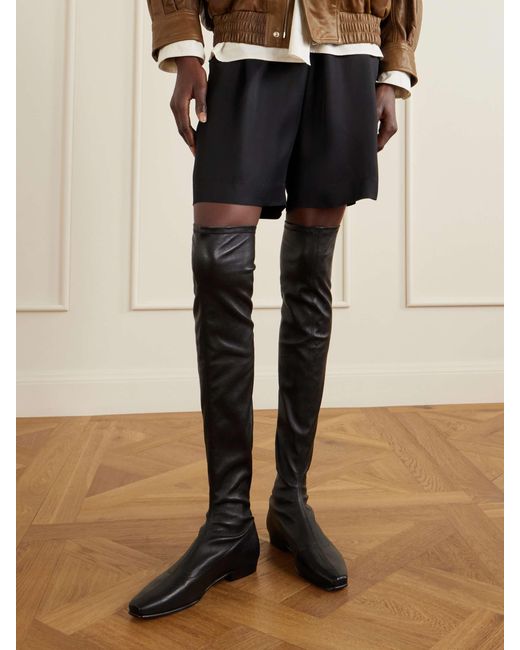 Staud Black Keith Leather Boots