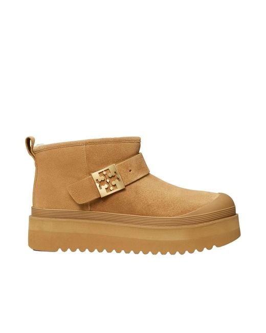 Tory Burch Brown Mellow Platform Boots