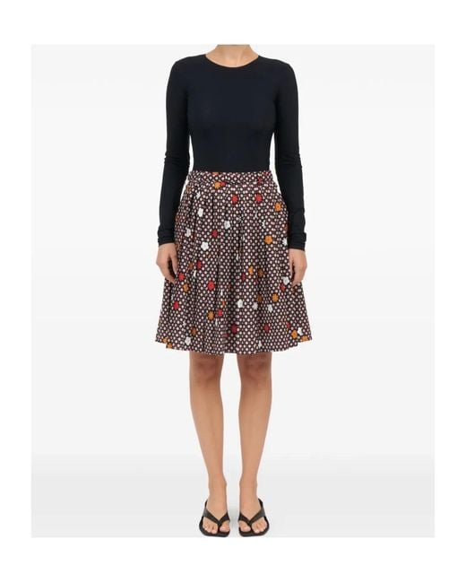 MM6 by Maison Margiela Multicolor Floral-Printed Pleated Midi Skirt