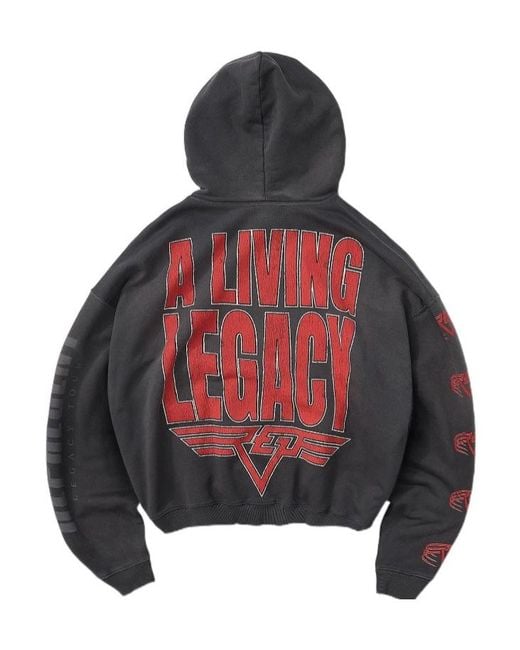 Represent Black Reversible Living Legacy Tour Hoodie for men