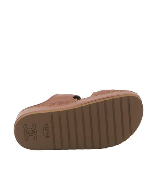 Céline Brown Polly Wedge Mule
