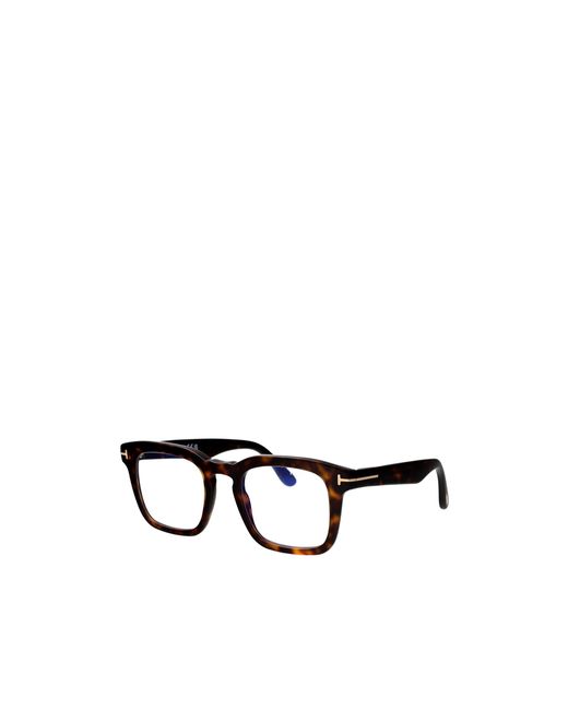 Tom Ford White Eyewear Square Frame Glasses for men