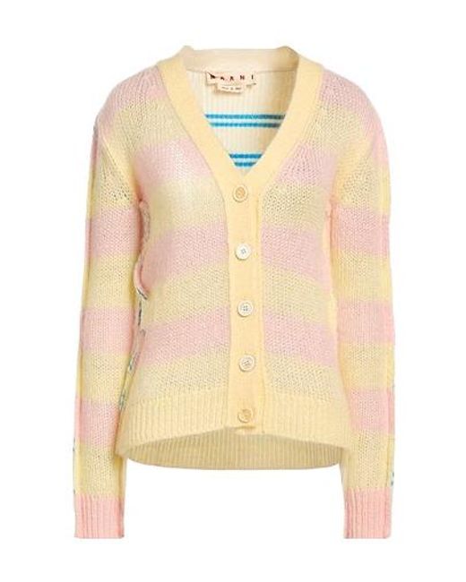 Marni Yellow Striped Knit Sweater