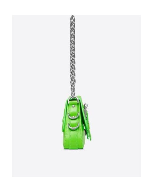 Balenciaga Green Lindsay Small Shoulder Bag With Strap