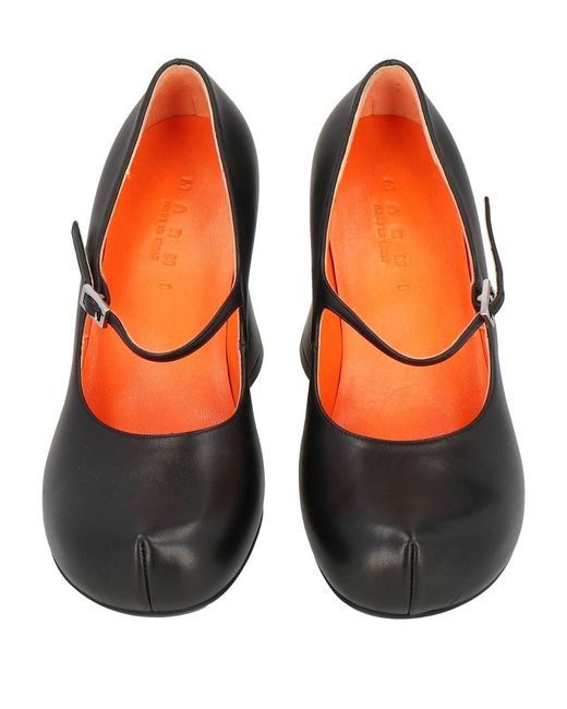 Marni Black Round-Toe High Heels