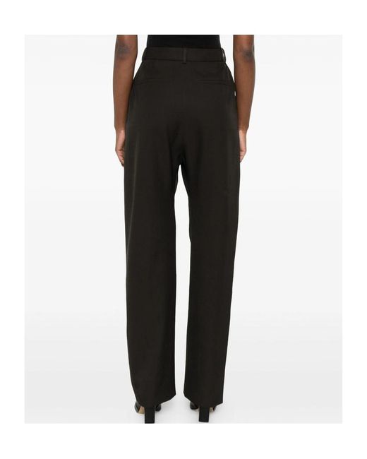 Lemaire Black Pleated-Pocket Trousers