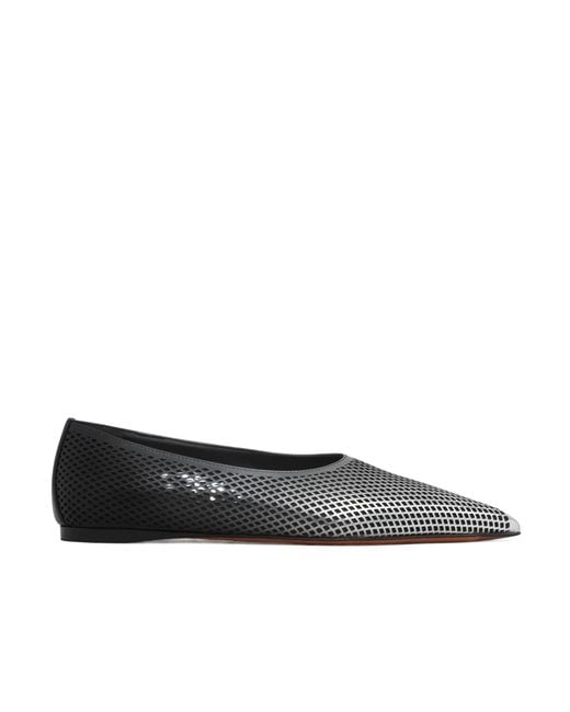 Alaïa Multicolor Degradé-Effect Mesh Ballerina Shoes
