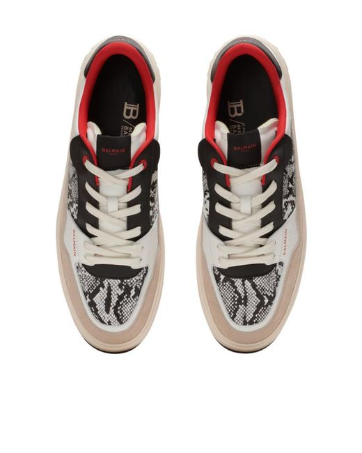 Balmain Multicolor B Court Flip Sneakers for men