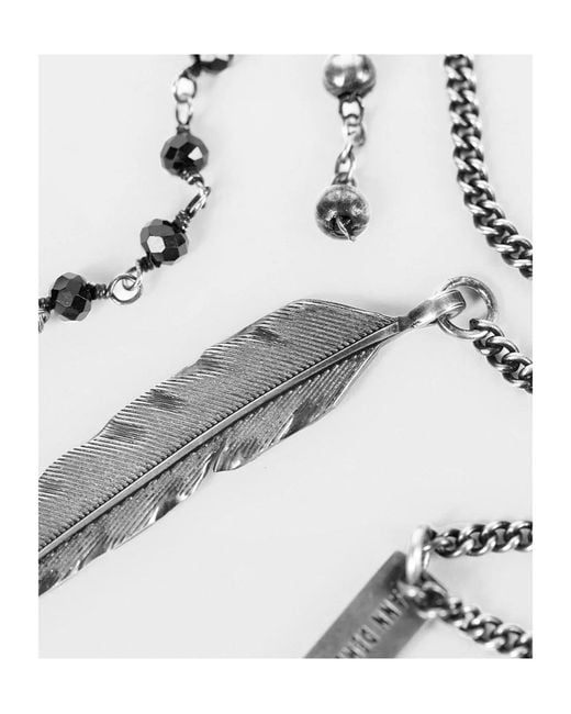Ann Demeulemeester White Maiko Necklace for men