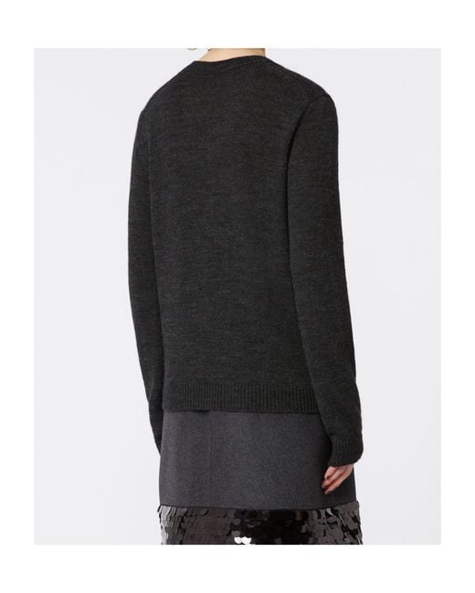 Weekend by Maxmara Black Brunate1234 V-Neck Sweater