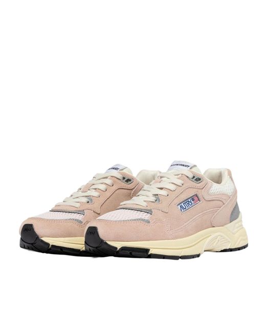 Autry White Hyperway Low-Top Sneakers