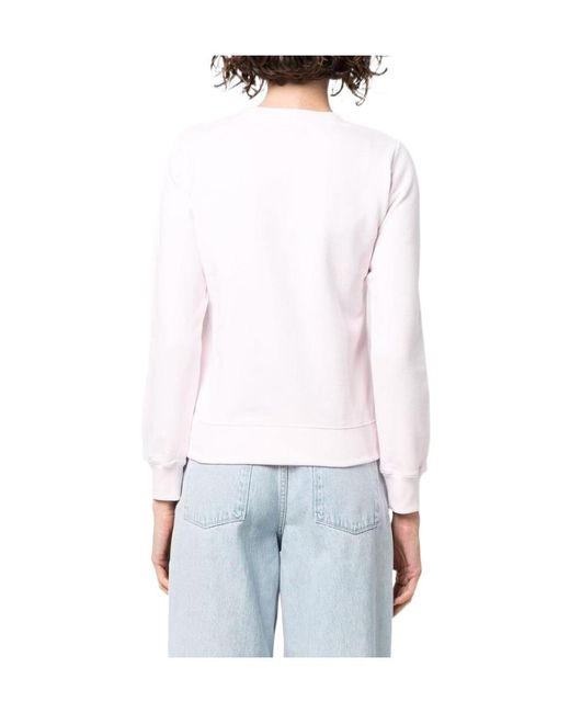 A.P.C. White Rue Madame Paris Cotton Sweatshirt