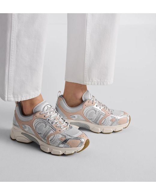 Dior White Chrono Sneakers