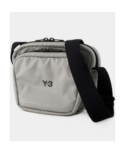 Y-3 Black Logo-Print Messenger Bag for men