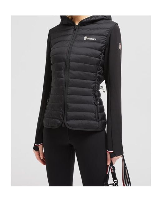 Moncler Black Grenoble Padded Zip-Up Hoodie