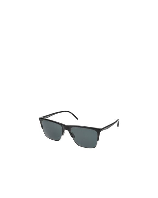 Saint Laurent White Eyewear Rectangle-Frame Sunglasses for men