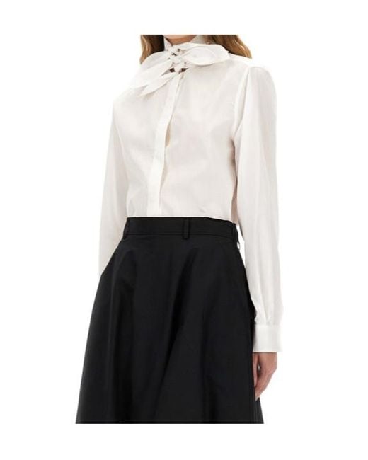Moschino White Long Sleeve Shirt