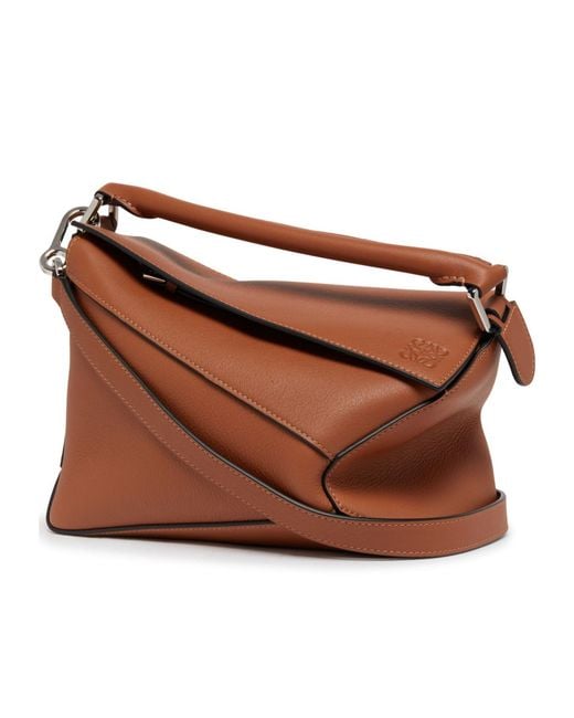 Loewe Brown Small Puzzle Edge Shoulder Bag