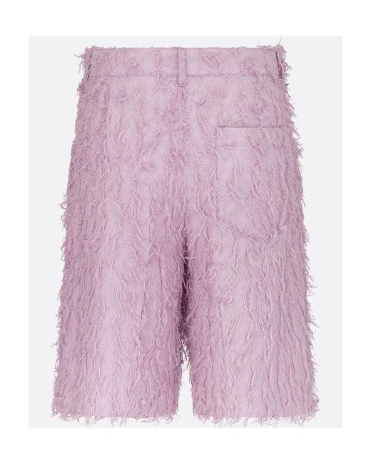 Dior Purple By Erl Bermuda Shorts for men