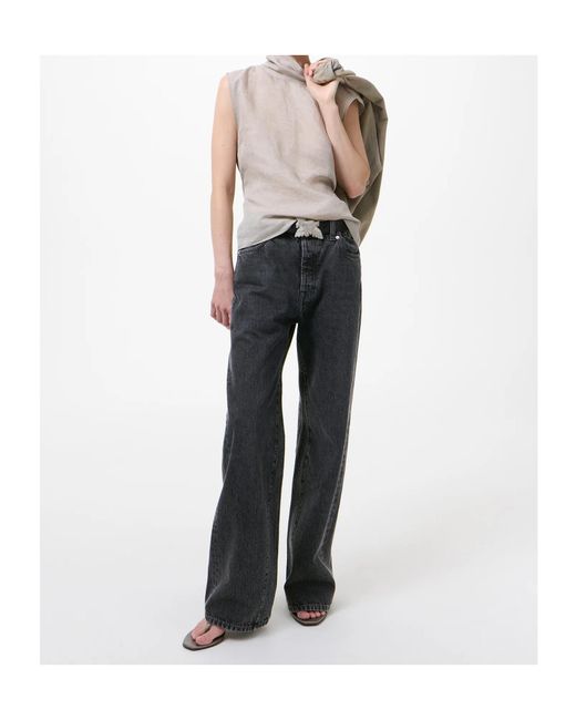 Our Legacy Black Treble Cut Wide Leg Jeans