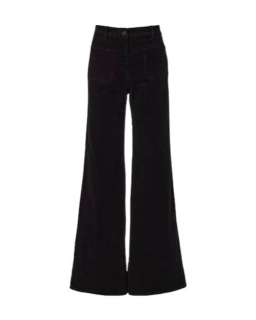 Nili Lotan Black Flared Casual Pants
