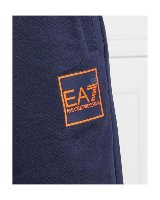 EA7 Blue Logo Shorts for men