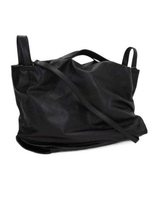 Yohji Yamamoto Black Tulips Tote Bag