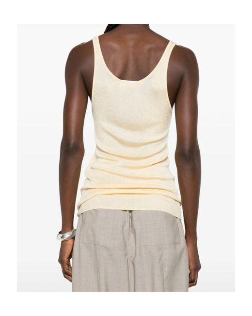 Frankie Shop Natural Crew-Neck Vest