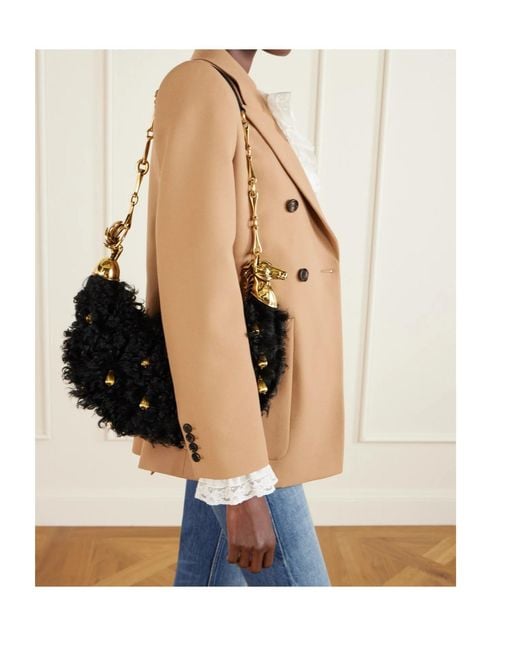 Chloé Black Zippered Shoulder Bag
