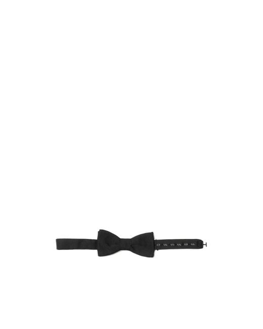 Burberry White Silk Bow Tie for men