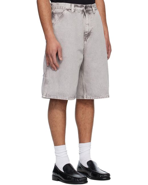 Carhartt Gray Og Denim Shorts for men