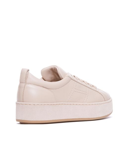 Hogan Pink Side H Detailed Sneakers