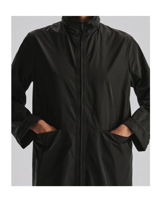 The Row Blue Aldara Zip-Up Coat