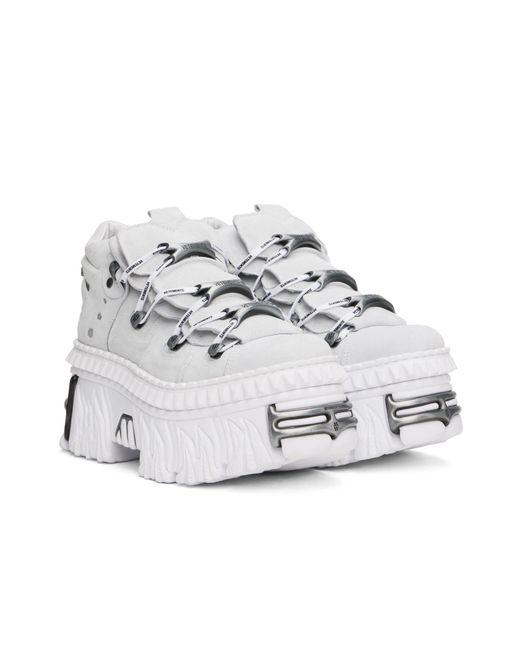 Vetements White X New Rock Platform Sneakers for men