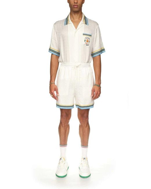 Casablanca White Shorts for men