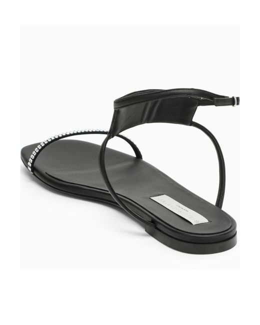 Stella McCartney White Logo Flat Sandals