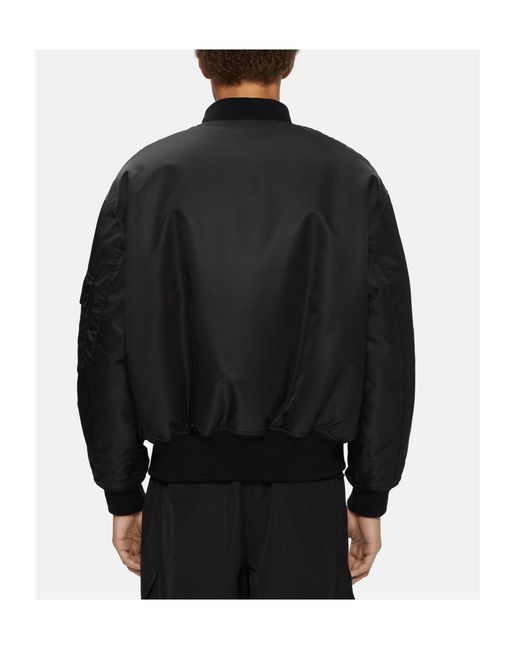 44 Label Group Black Profiler Bomber Jacket for men