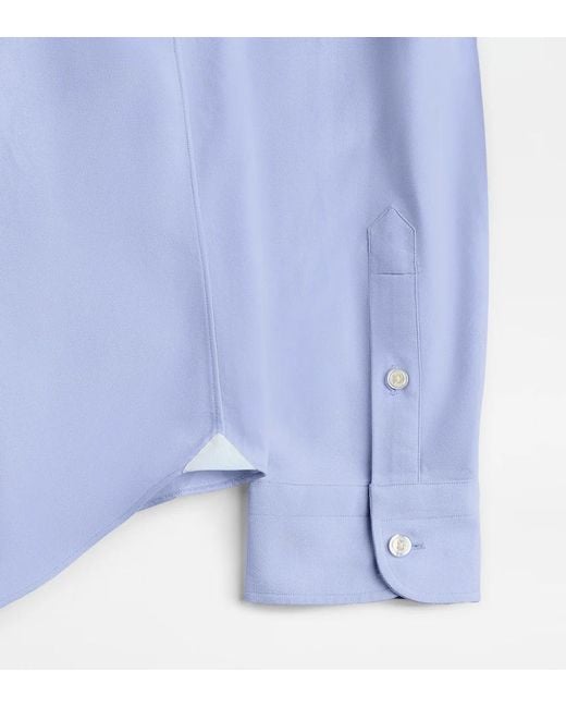 Tod's Blue Long-Sleeved Shirt for men
