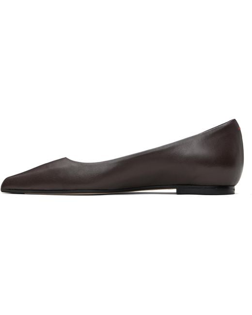 Aeyde Brown Cassy Pointed-Toe Ballet Flats