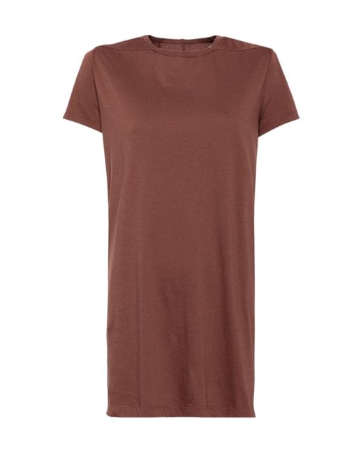 Rick Owens Brown Cotton T-Shirt